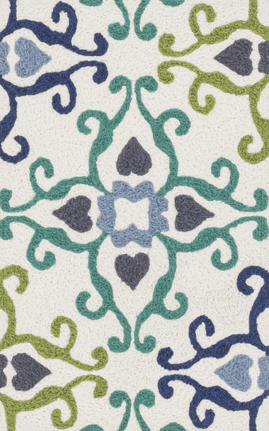 Loloi Angelou Han13 Ivory / Multi Hooked Area Rugs
