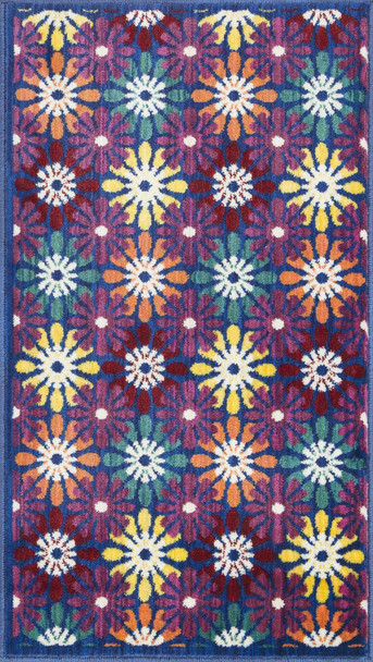 Loloi Isabelle His06 Blue / Multi Power Loomed Area Rugs