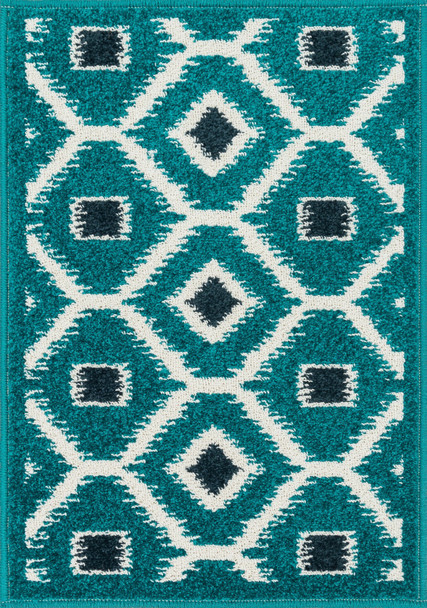 Loloi Terrace Htc08 Teal / Navy Power Loomed Area Rugs