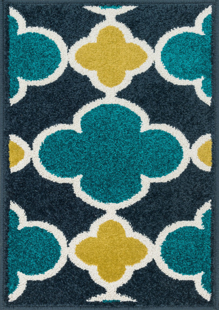 Loloi Terrace Htc19 Navy / Teal Power Loomed Area Rugs