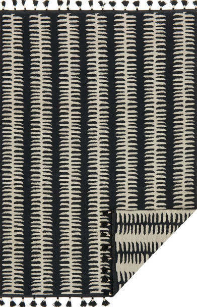 Loloi Kahelo-loloi X Justina Blakeney Collection Kh-02 Black / Grey Hand Woven Area Rugs