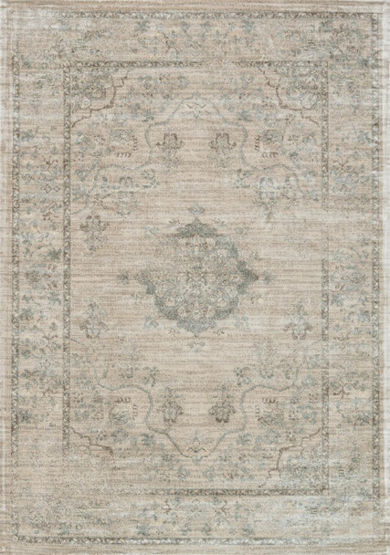 Loloi Nyla Ny-15 Beige / Blue Power Loomed Area Rugs