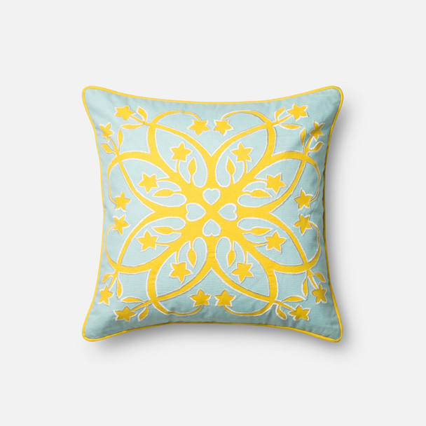 Loloi Pillows P0277 Yellow 18" X 18" Cover Only