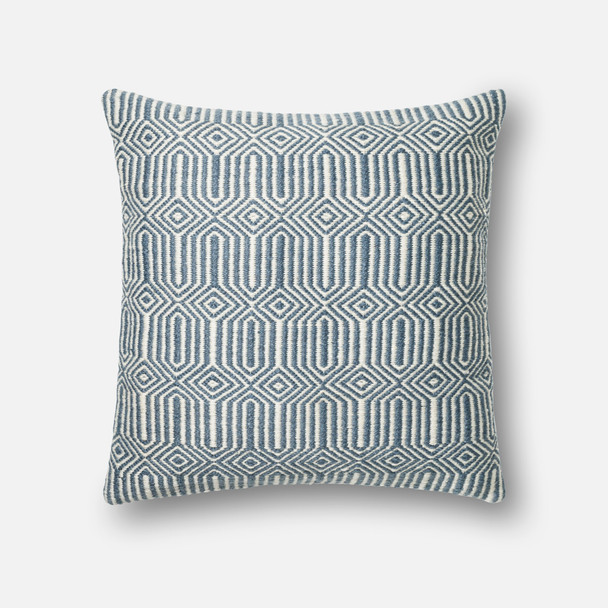 Loloi Pillows P0339 Blue / Ivory