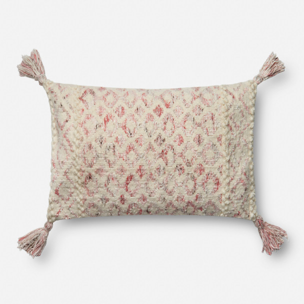 Loloi Pillows P0644 Pink / Ivory