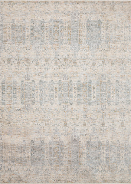 Loloi Pandora Pan-02 Ivory / Mist Power Loomed Area Rugs