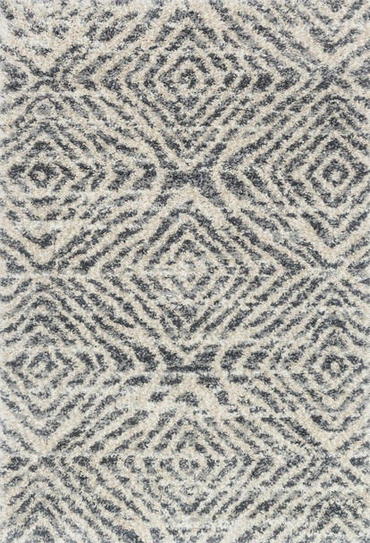 Loloi Quincy Qc-01 Graphite / Sand Power Loomed Area Rugs