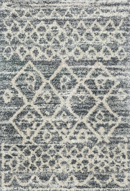Loloi Quincy Qc-02 Graphite / Beige Power Loomed Area Rugs