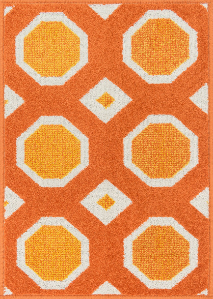 Loloi Terrace Power Loomed Htc07 Orange / Ivory 1'-8" X 5' Rectangle