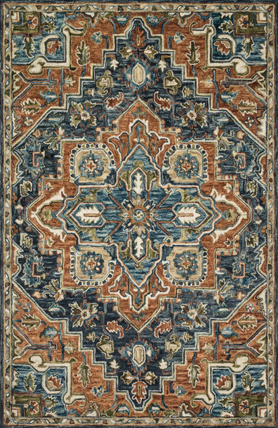 Loloi Victoria Vk-16 Rust / Multi Hooked Area Rugs