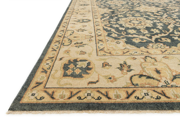 Loloi Vernon Vn-01 Estate Blue / Ivory Hand Knotted Area Rugs