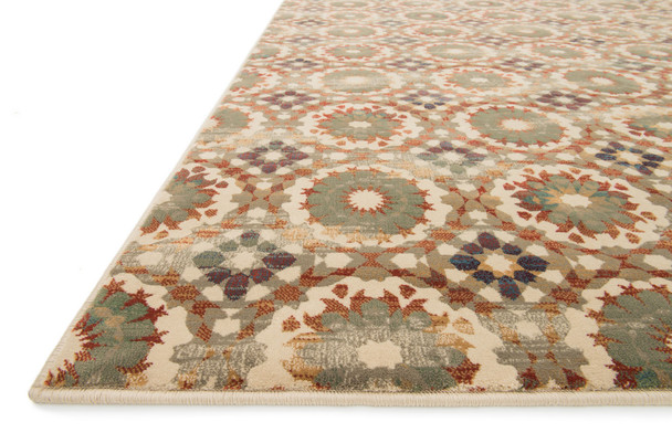 Loloi Vista Vt-07 Ivory / Rust Power Loomed Area Rugs