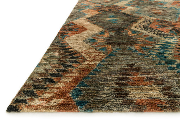 Loloi Xavier Xv-07 Tobacco / Blue Hand Knotted Area Rugs