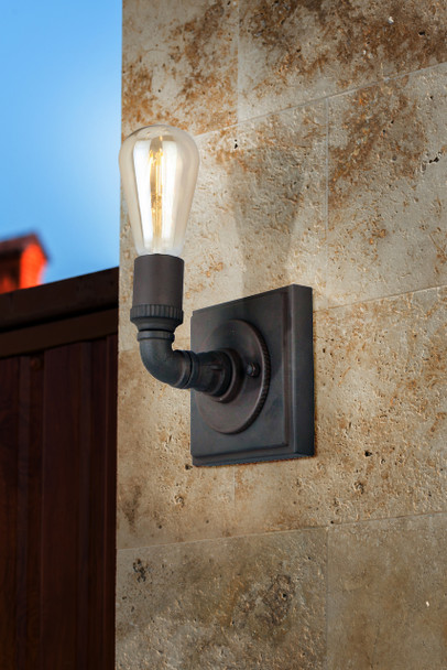 Eglo 1x60w Wall Light W/ Matte Bronze Finish - 202852A