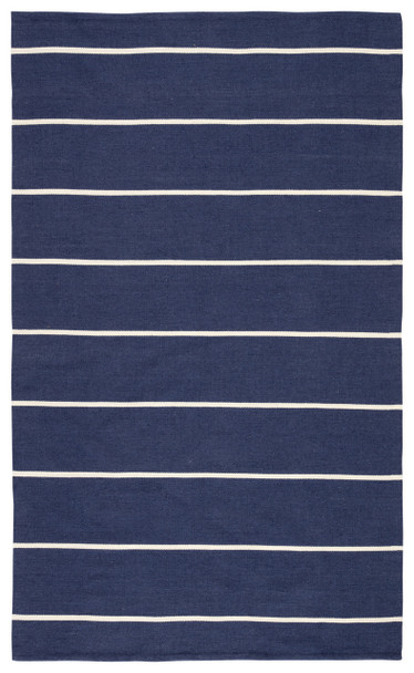 Jaipur Living Corbina LAN02 Stripes Dark Blue Handwoven Area Rugs