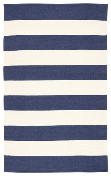 Jaipur Living Remora LAN07 Stripes Dark Blue Handwoven Area Rugs