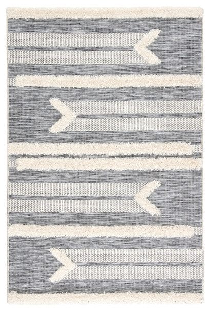 Jaipur Living Hanai PAD03 Tribal Gray Power Loomed Area Rugs