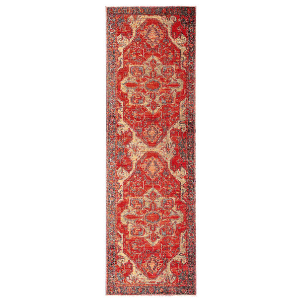 Jaipur Living Leighton POL06 Medallion Red Power Loomed Area Rugs