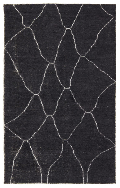 Jaipur Living Carmine SAT05 Geometric Dark Gray Hand Loomed Area Rugs