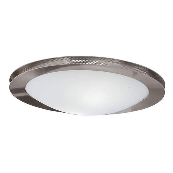 Eglo 2x60w Ceiling Light W/ Matte Nickel Finish & Satin Glass - 82691A