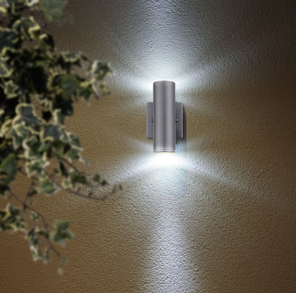 Eglo 2x50w Outdoor Wall Light W/ Anthracite Finish - 84003A