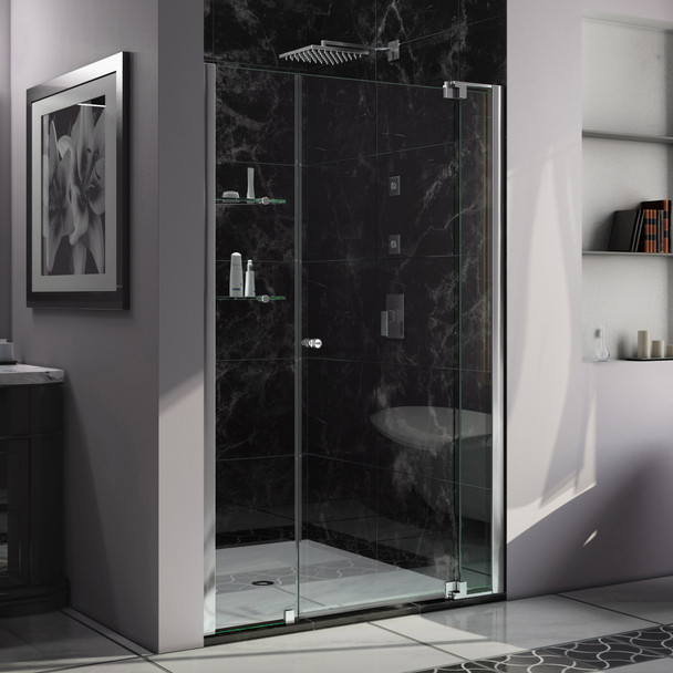 Dreamline Allure 47-48 In. W X 73 In. H Frameless Pivot Shower Door In Chrome SHDR-4247728-01