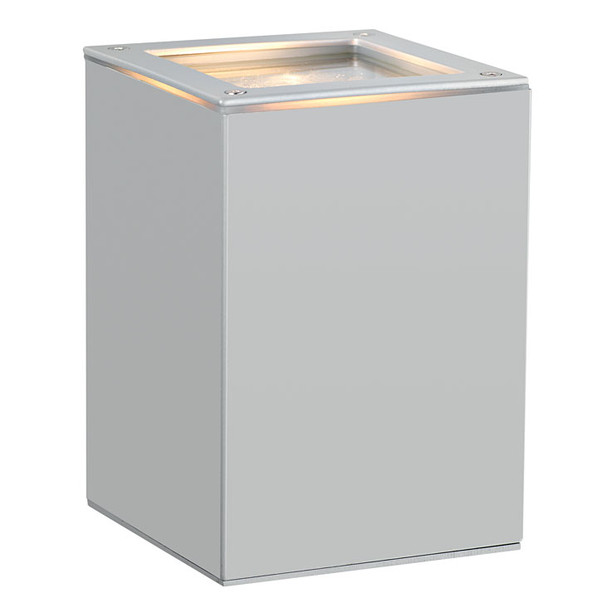Eglo 1x50w Outdoor Wall Light W/ Silver Finish & Clear Glass - 88099A