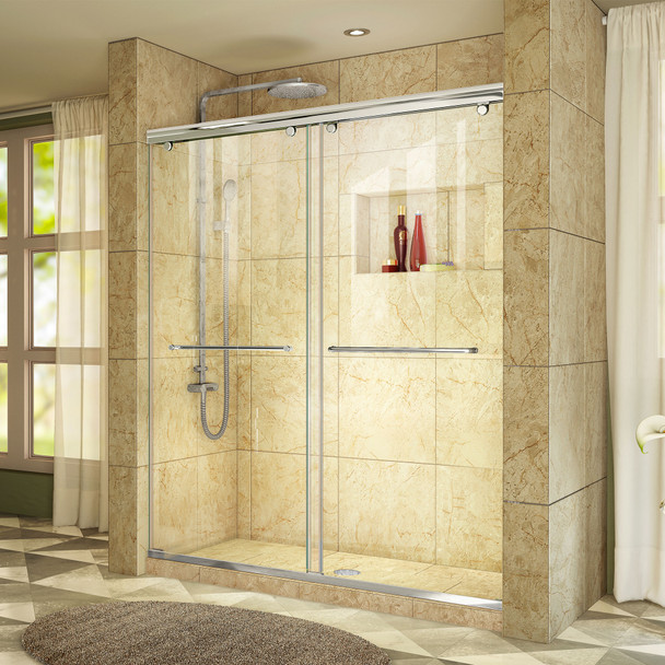 Dreamline Charisma 56-60 In. W X 76 In. H Frameless Bypass Sliding Shower Door - SHDR-1360760