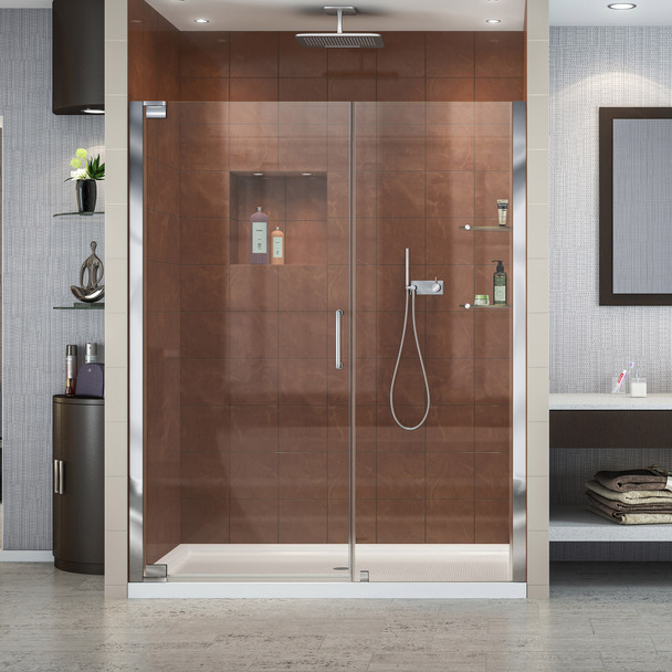 Dreamline Elegance 52 3/4 - 54 3/4 In. W X 72 In. H Frameless Pivot Shower Door - SHDR-4152720