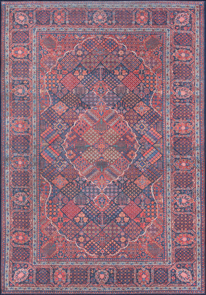 Momeni Afshar AFS10 Navy Machine Made Area Rugs