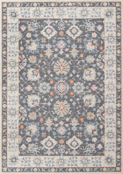 Momeni Anatolia ANA-8 Charcoal Machine Made Area Rugs