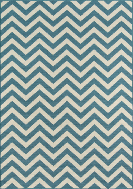 Momeni Baja BAJ-9 Blue Machine Made Area Rugs