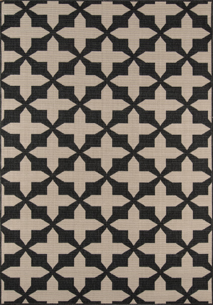 Momeni Baja BAJ12 Charcoal Machine Made Area Rugs