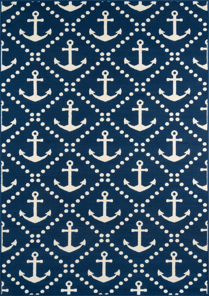 Momeni Baja BAJ16 Navy Machine Made Area Rugs