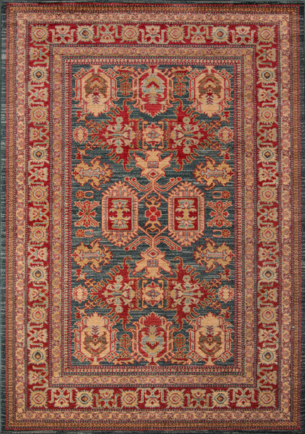 Momeni Ghazni GZ-01 Blue Machine Made Area Rugs