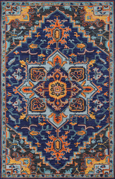 Momeni Ibiza IBI-2 Navy Hand Tufted Area Rugs