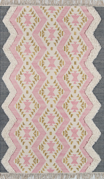 Novogratz Indio IND-1 Pink Hand Made Area Rugs
