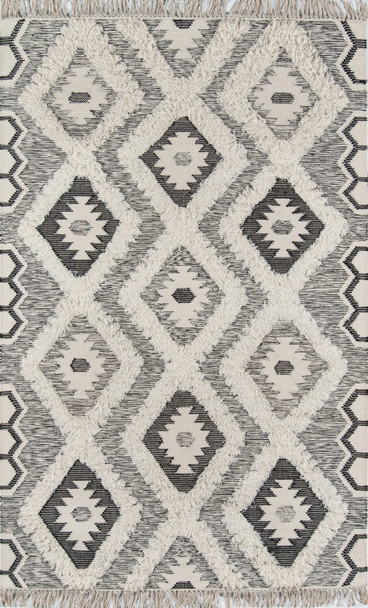 Novogratz Indio IND-5 Black Hand Made Area Rugs