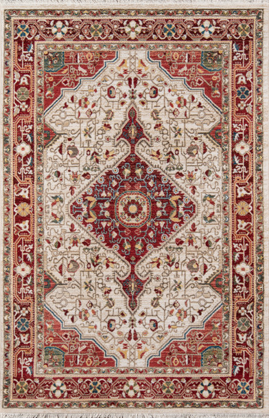 Momeni Lenox LE-02 Red Machine Made Area Rugs