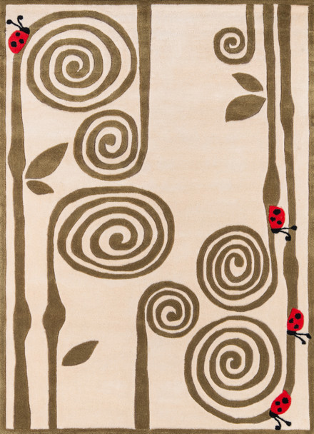 Momeni Lil Mo Whimsy LMJ-3 Ivory Hand Tufted Area Rugs