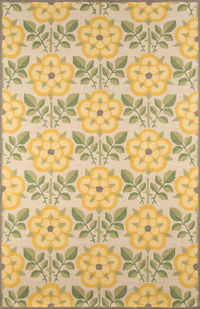 Momeni Newport NP-07 Yellow Hand Tufted Area Rugs