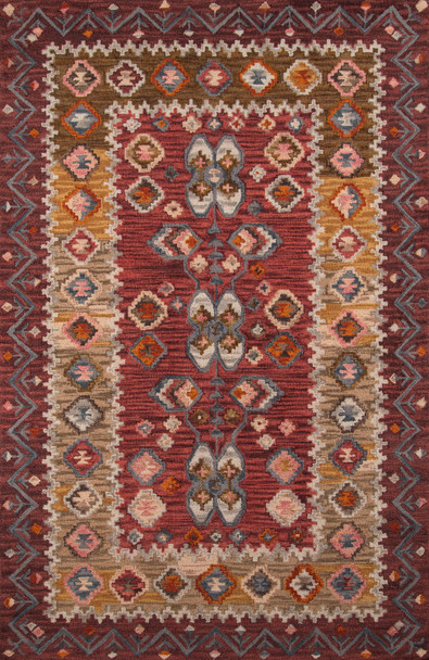 Momeni Tangier TAN-1 Red Hand Tufted Area Rugs