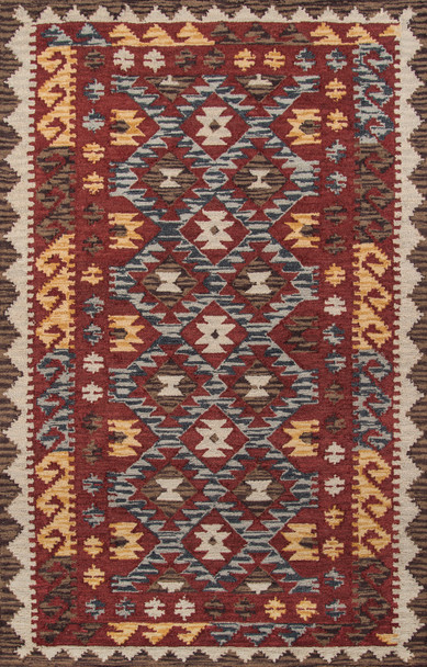 Momeni Tangier TAN-7 Red Hand Tufted Area Rugs