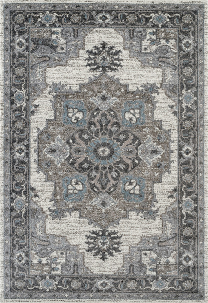Amer Rugs Alexandria ALX-51 Ivory Gray Machine-made Area Rugs