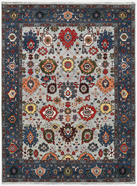 Amer Rugs Antiquity ANQ-15 Sky Blue Blue Hand-knotted Area Rugs