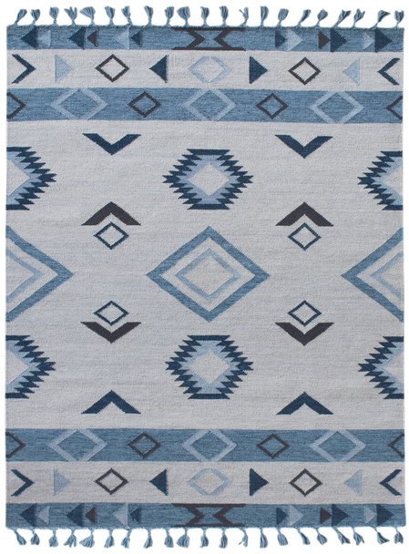 Amer Rugs Artifacts ARI-14 Sky Blue Blue Flat-weave Area Rugs