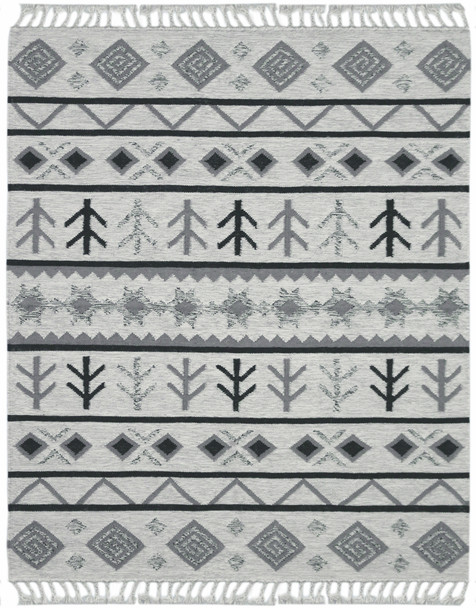 Amer Rugs Artifacts ARI-4 Ivory Gray Flat-weave Area Rugs