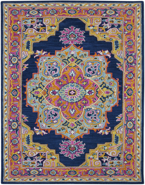 Amer Rugs Boho BOH-8 Navy Blue Hand-tufted Area Rugs