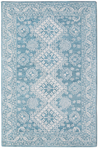 Amer Rugs Boston BOS-64 Teal Blaze Blue Hand-tufted Area Rugs