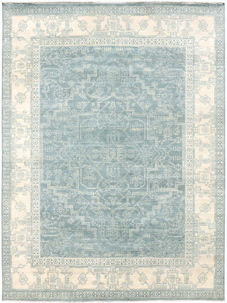 Amer Rugs Nuit Arabe NUI-3 Mystic Blue Hand-knotted Area Rugs